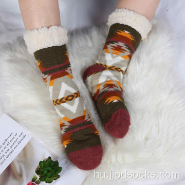 Népszerű felnőtt téli papucs zokni